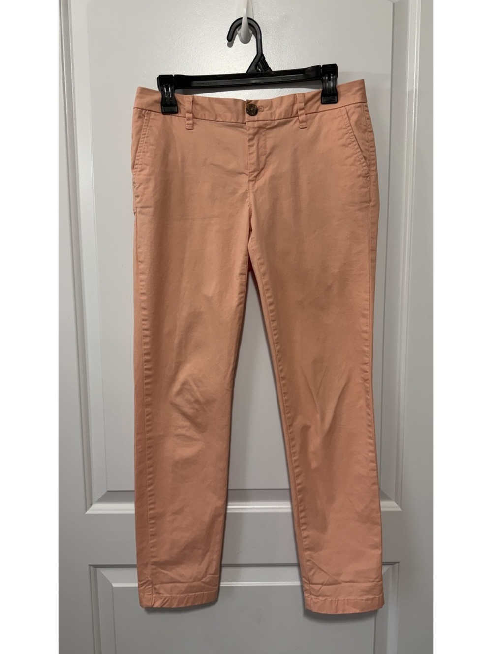 Tommy Hilfiger Women's Peach Colored Cotton Chino Pants Size 2